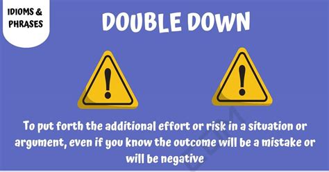 Double Down Meaning .